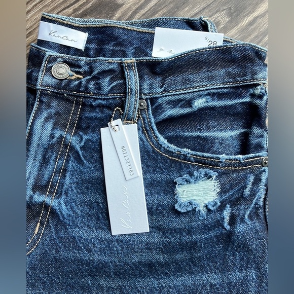 KanCan Jeans Distressed Dark Wash Short 29x28 - Picture 2 of 7